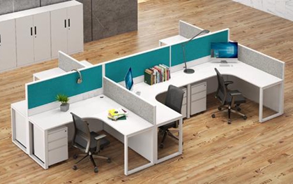 屏風(fēng)卡位,轉(zhuǎn)角工作桌